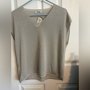 Elegant Silver Women's Blouse